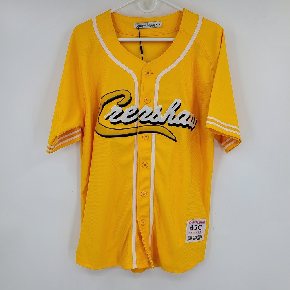NWT Headgear Classics Nipsey Hussle Kobe Bryant Crenshaw Baseball Jersey Medium‎